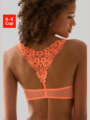 Soutien-gorge push-up féminin avec joli motif brodé au dos (Image 3)