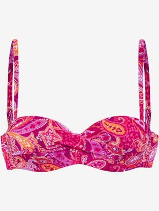 Haut de bikini bandeau à armatures motif paisley (Image 2)