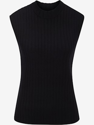 Débardeur en tricot débardeur sans manches en qualité côtelée (Image 3)