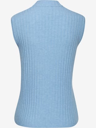 Débardeur en tricot débardeur sans manches en qualité côtelée (Image 5)
