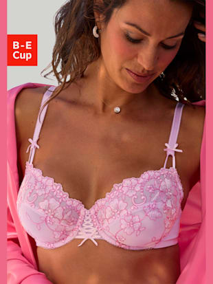 Soutien-gorge à armatures (sans garnissage) avec dentelle brodée de qualité (Image 1)
