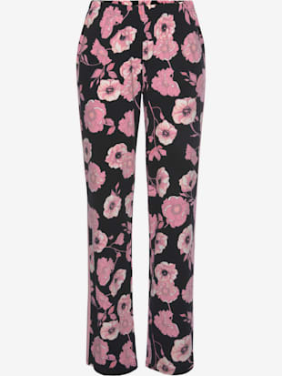 Pantalon de nuit pantalon de pyjama long avec rayures contrastées latérales