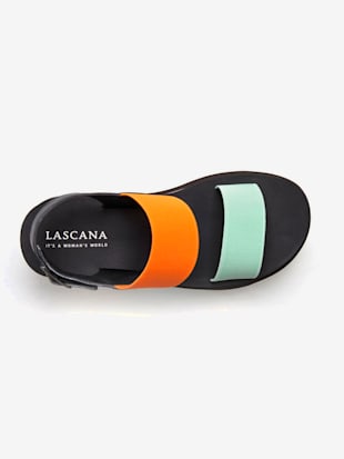Sandales design cool en duo de couleurs