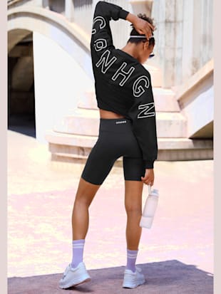Sweatshirt raccourci avec mancherons (Image 2)