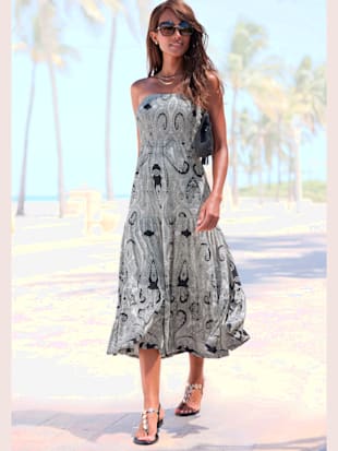 Robe 2 en 1 large ceinture smockée sur le haut (Image 4)