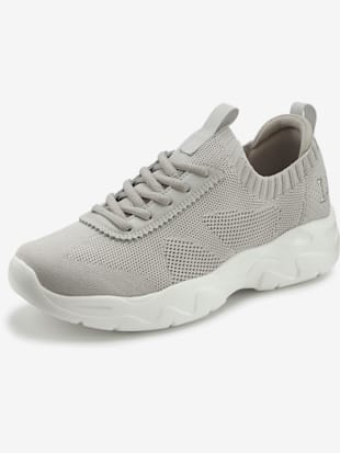 Baskets chaussures en textile, chaussures en tissu avec semelle chunky tendance