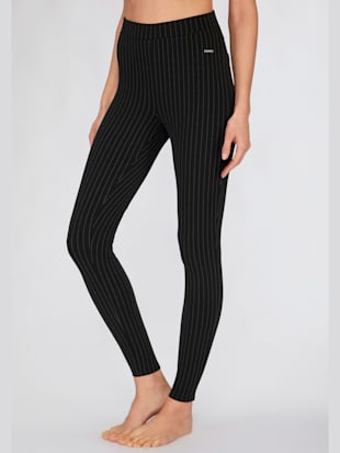 Legging caleçon extensible à fines rayures