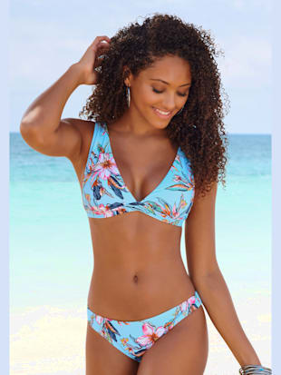 Haut de bikini triangle design floral