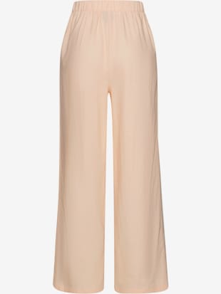 Pantalon en lin ceinture lisse devant, élastique au dos (Image 5)