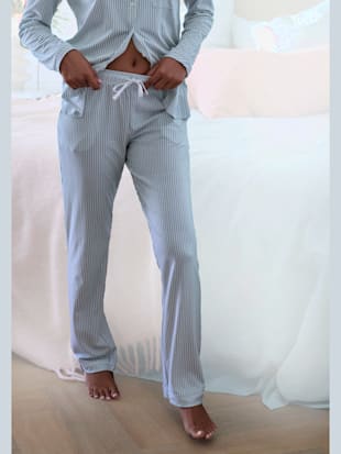 Bas de pyjama pantalon de nuit s.oliver avec passepoils contrastés