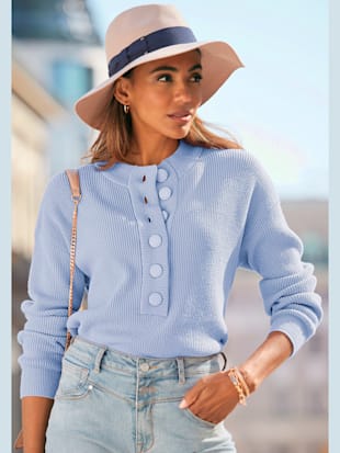 Pull en tricot encolure ronde