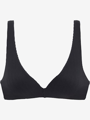 Haut de bikini triangle tissu structuré tendance