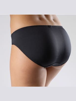 Slip avec empiècement en dentelle brodée transparent à l'avant de la ceinture (Image 8)