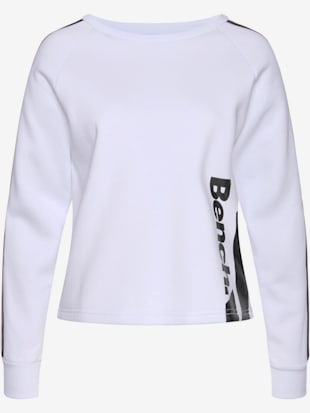 Sweater sweatshirt court avec imprimé logo