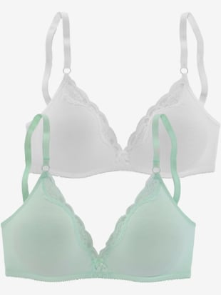 Soutien-gorge bralette sans armatures avec bonnets préformés sans coutures et garnissage