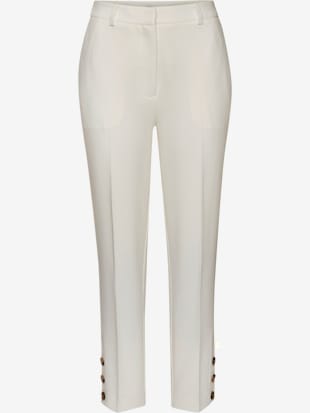 Pantalon tailleur ceinture élégante avec bouton dissimulé