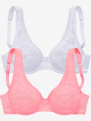 Soutien-gorge spécial t-shirt avec armatures et petit nœud décoratif au centre devant (Image 3)