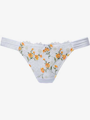 String féminin avec nœud décoratif fin et élégante perle au centre devant (Image 2)