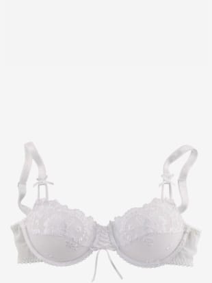 Soutien-gorge à armatures (sans garnissage) avec dentelle brodée de qualité