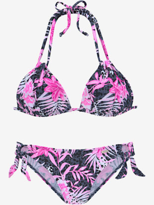 Bikini triangle imprimé, effet de couleur différent pour chaque pièce (Image 2)