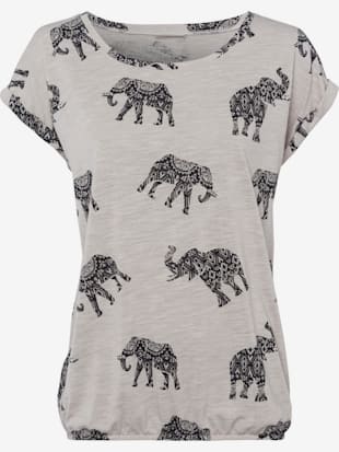 T-shirt à manches courtes t-shirt lascana imprimé éléphant