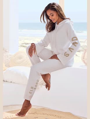Sweat à capuche en tricot doux et élastique