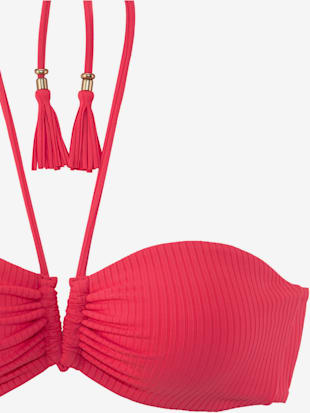 Bikini bandeau structure côtelée tendance (Image 4)