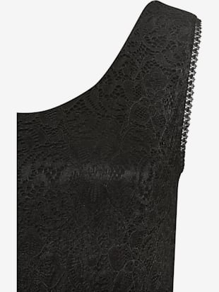 Robe en dentelle encolure ronde profonde et larges bretelles (Image 4)
