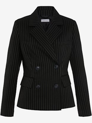 Blazer court blazer femme doublé avec fines rayures