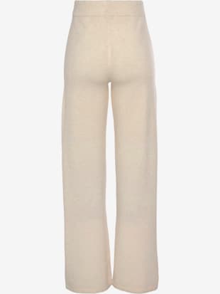 Pantalon en tricot avec jambes larges