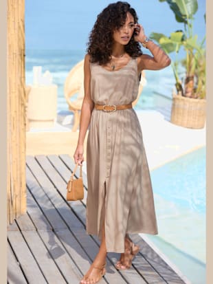 Robe longue encolure ronde dégagée (Image 1)