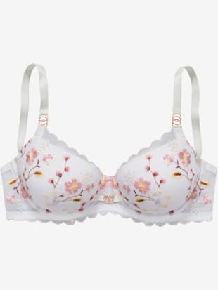 Soutien-gorge à coques fantaisie avec armatures et accessoires discrets aux bretelles et au centre devant (Image 2)