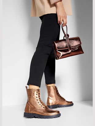 Bottines look metallise tendance