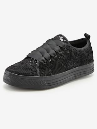 Baskets sneakers avec dentelle tendance et semelle compensée légère (Image 1)