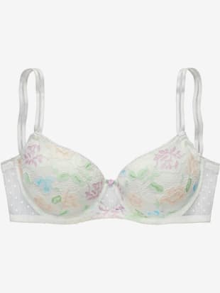 Soutien-gorge à coques féminin avec délicate rose en satin au centre devant (Image 2)