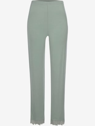 Pantalon de nuit pantalon long avec détails en dentelle