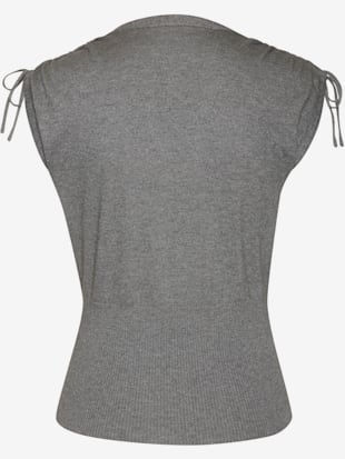 Débardeur en tricot encolure en v aspect superposé (Image 4)