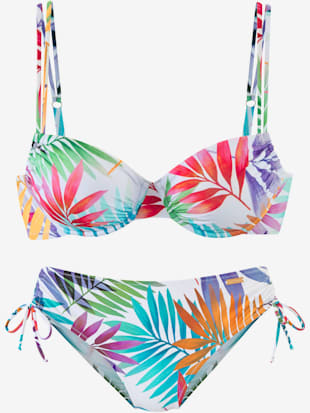 Maillot de bain à armatures imprimé feuilles tendance (Image 2)