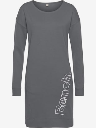 Robe en matière sweat robe d'intérieur sportive avec grand imprimé logo