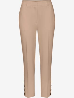 Pantalon tailleur ceinture élégante avec bouton dissimulé