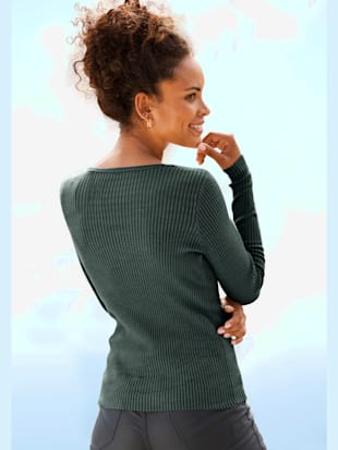 Pull en tricot encolure carrée tendance