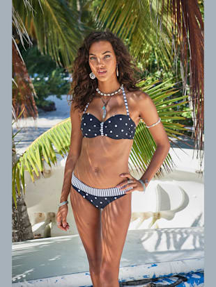 Haut de bikini bandeau à armatures motif à pois tendance