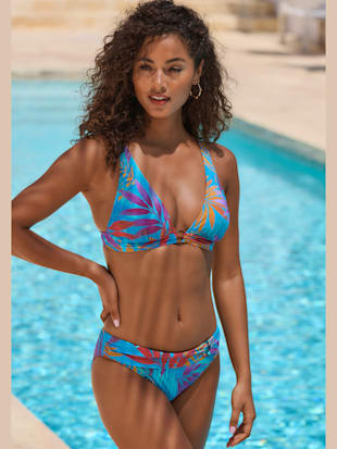 Bikini triangle imprimé feuilles tendance (Image 1)