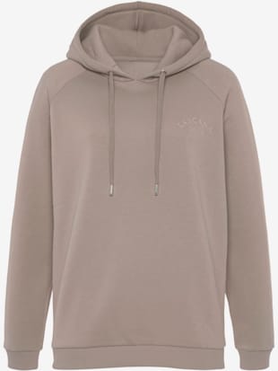 Sweatshirt à capuche avec logo brodé
