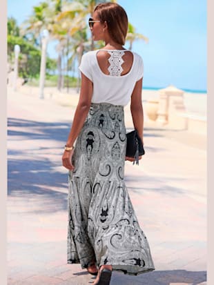 Robe 2 en 1 large ceinture smockée sur le haut (Image 5)