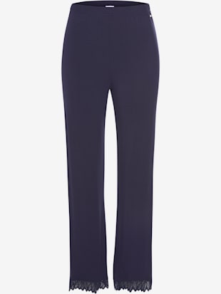 Pantalon de nuit pantalon long avec détails en dentelle