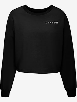 Sweatshirt raccourci avec mancherons (Image 3)