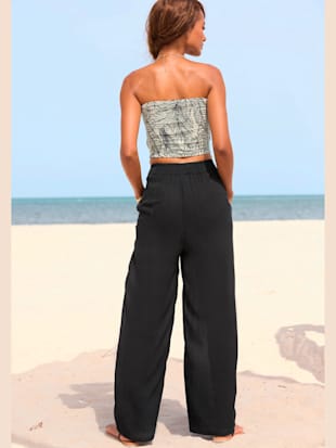 Pantalon large élastique latéral à la ceinture (Image 3)