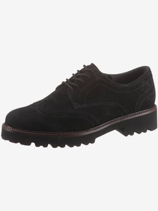 Chaussures à lacets, semelle de marche profilée, coleur noir - HELLINE