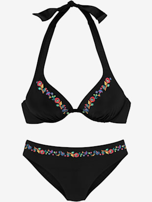 Maillot de bain à armatures détails floraux